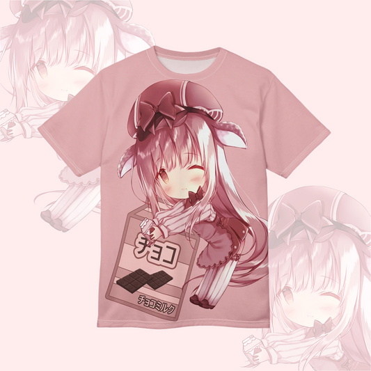Tan Anime Graphic Tee - Kawaii Apparel