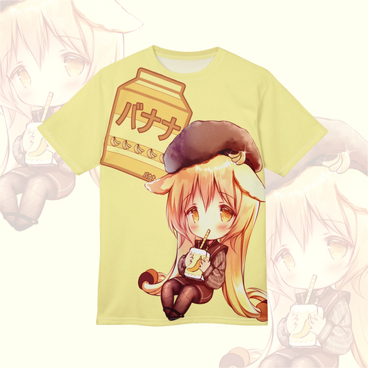 Yellow Anime Graphic Tee - Kawaii Apparel