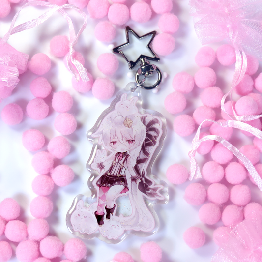 Kawaii Sparkle Keychain: Chibi