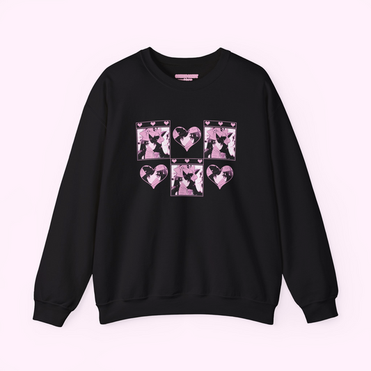 "Black Coquette" Anime Sweatshirt