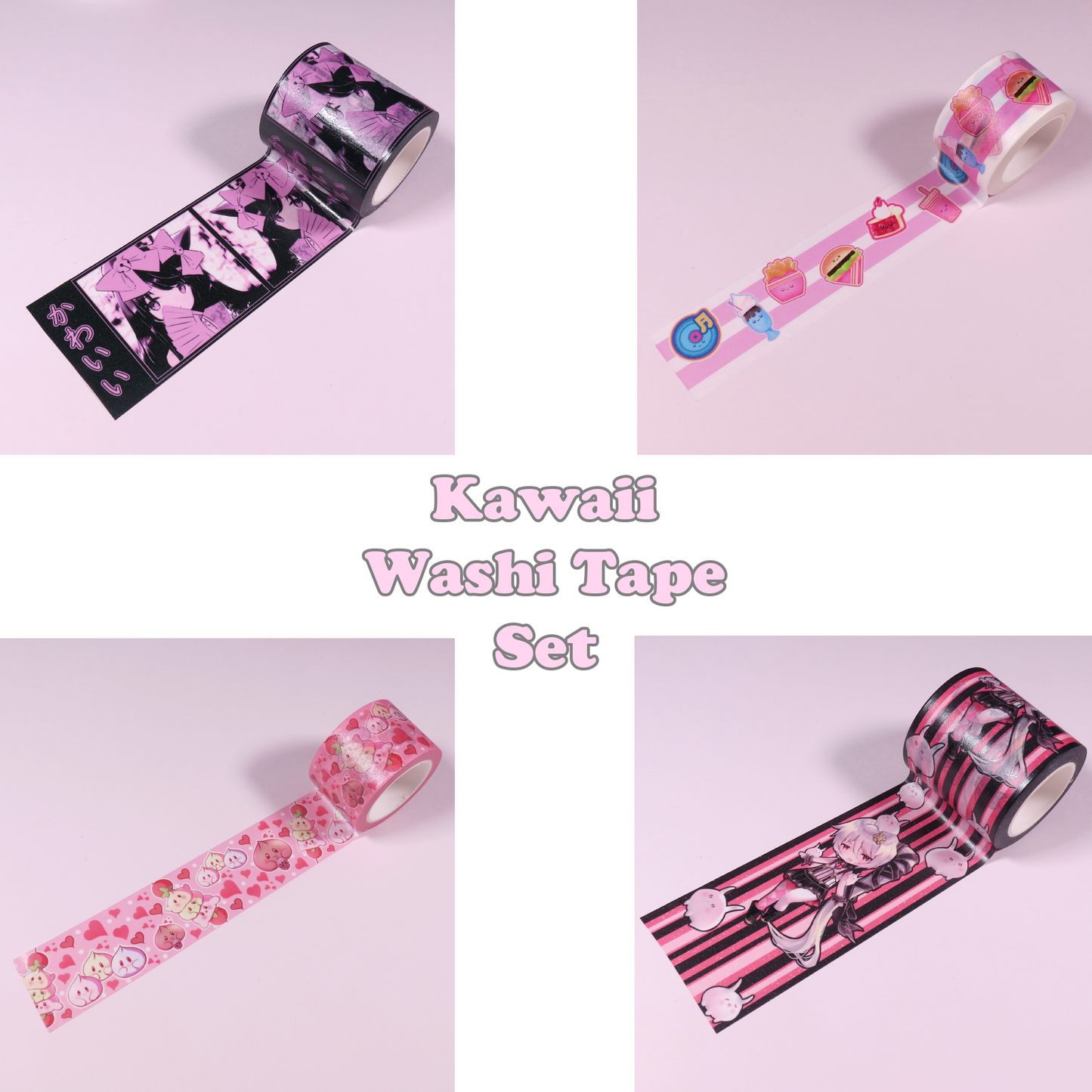 Kawaii Washi Tape Set