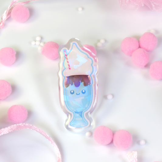 Cutie Malt Holographic Epoxy Pin