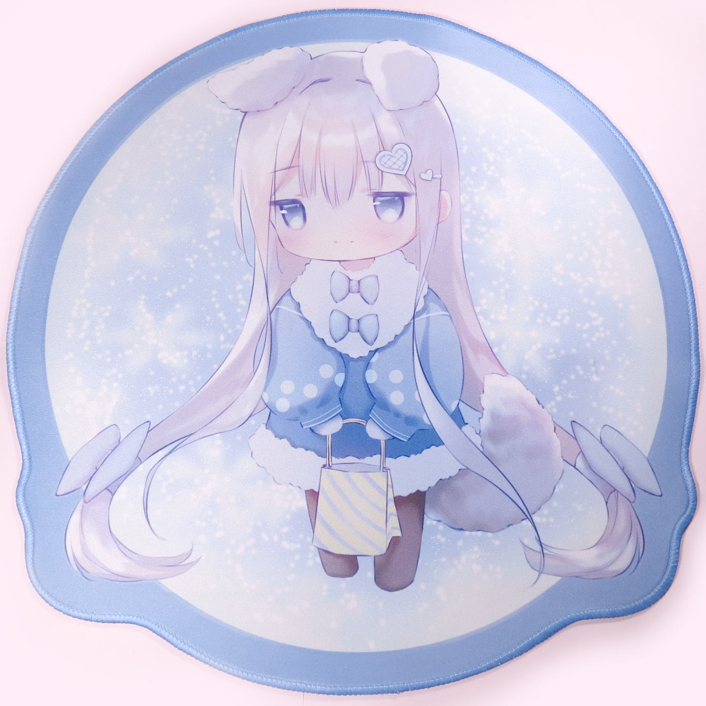 "Winter Wolf" Anime Gaming Mousepad (Oopsie)